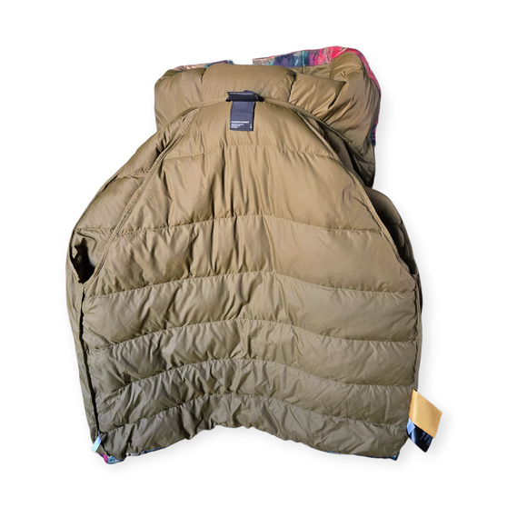 The North Face Hydrenalite Down Midi Jacket Coat Women’s L Antelope Tan Ice Dye - Picture 3 of 5